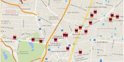 Turibus Mexico City yol haritası