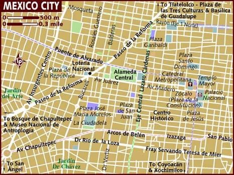 Reforma-Zona Rosa Mexico City göster