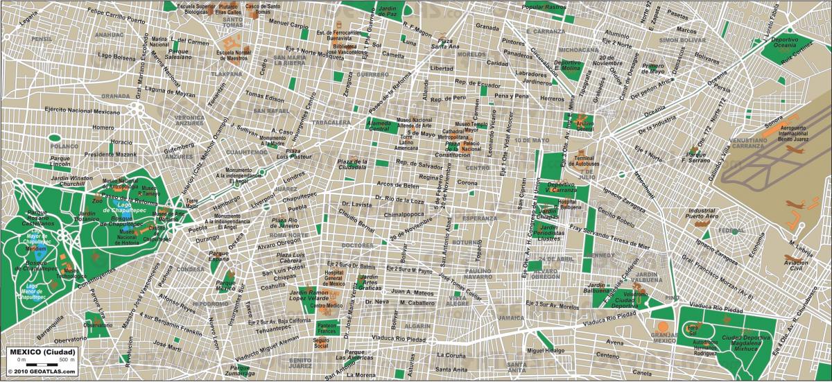 Mexico City sokak haritası