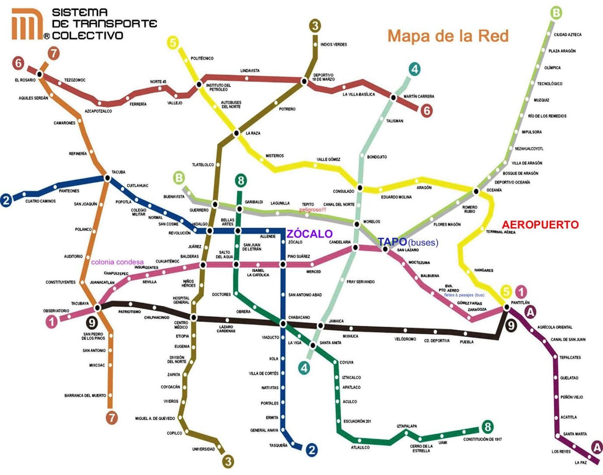 Mexico City tren göster