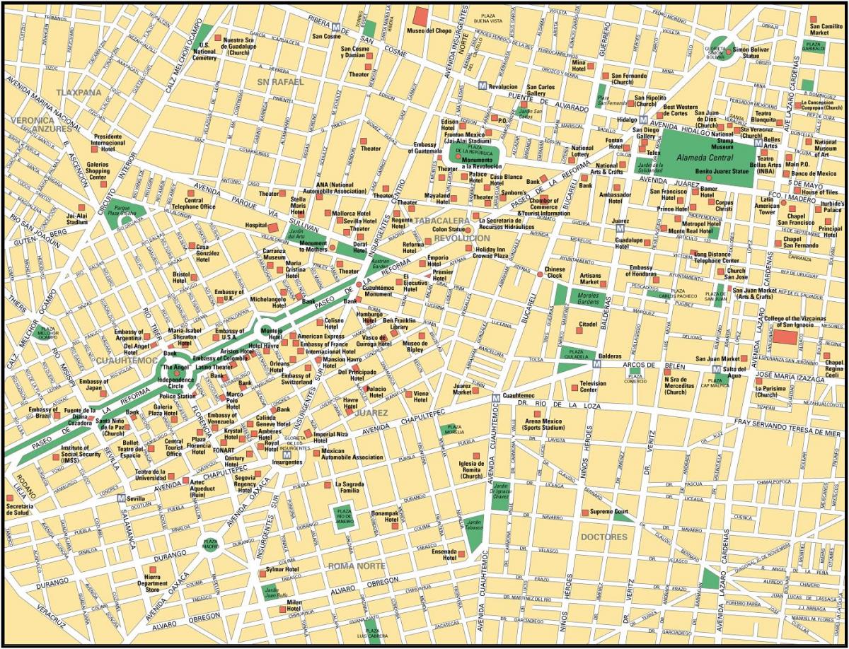Mexico City Şehir haritası