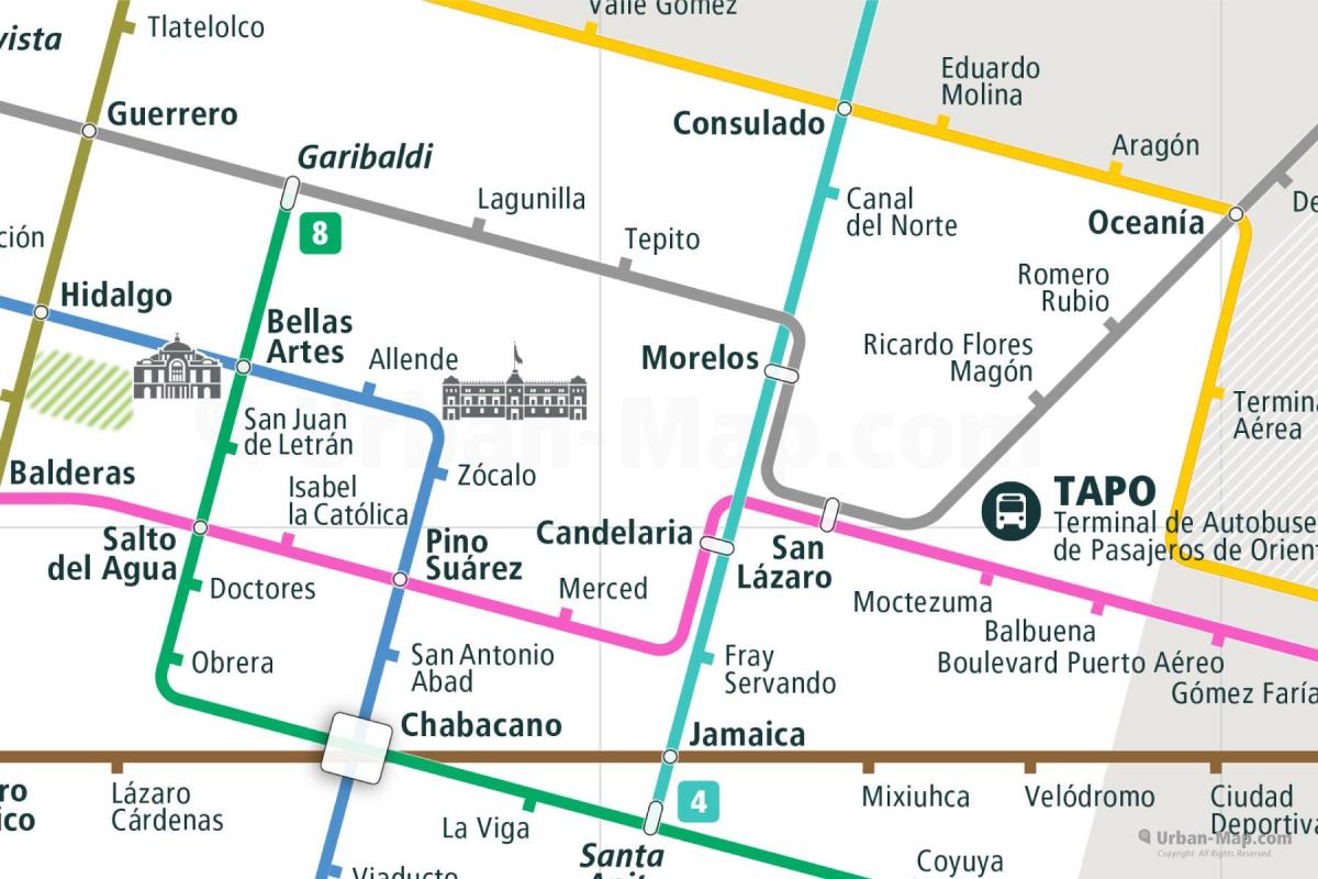 tepito, Mexico City haritası 