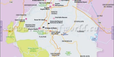 Mexico City harita konumu