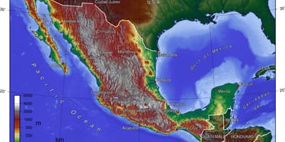Mexico City topografik harita