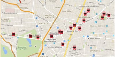Turibus Mexico City yol haritası